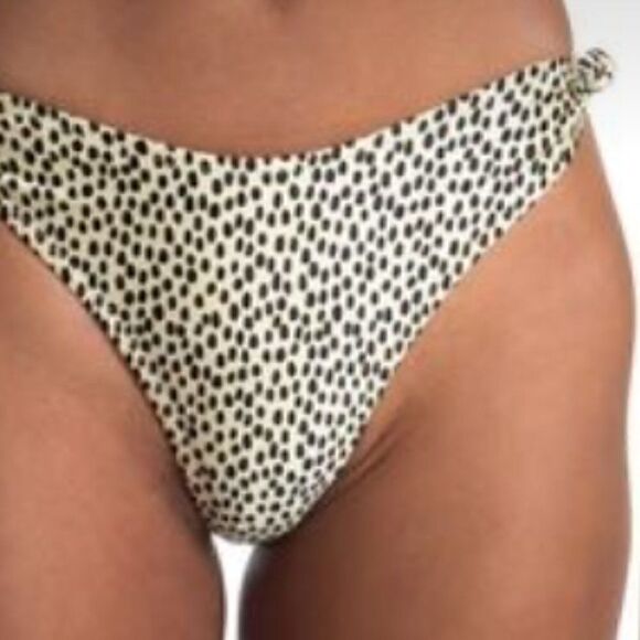 Kendall and Kylie 2-piece Animal print cream and black bikini Brand New! - Picture 2 of 5